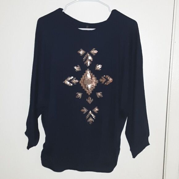 Jully Collection Winter Sweater Top Size M - Picture 1 of 5